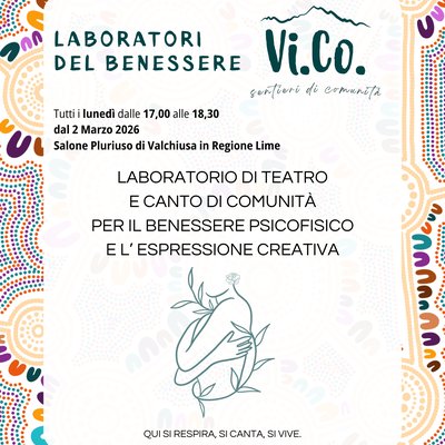 Vi.Co. 2026 Sentieri Di Comunità - laboratori del benessere